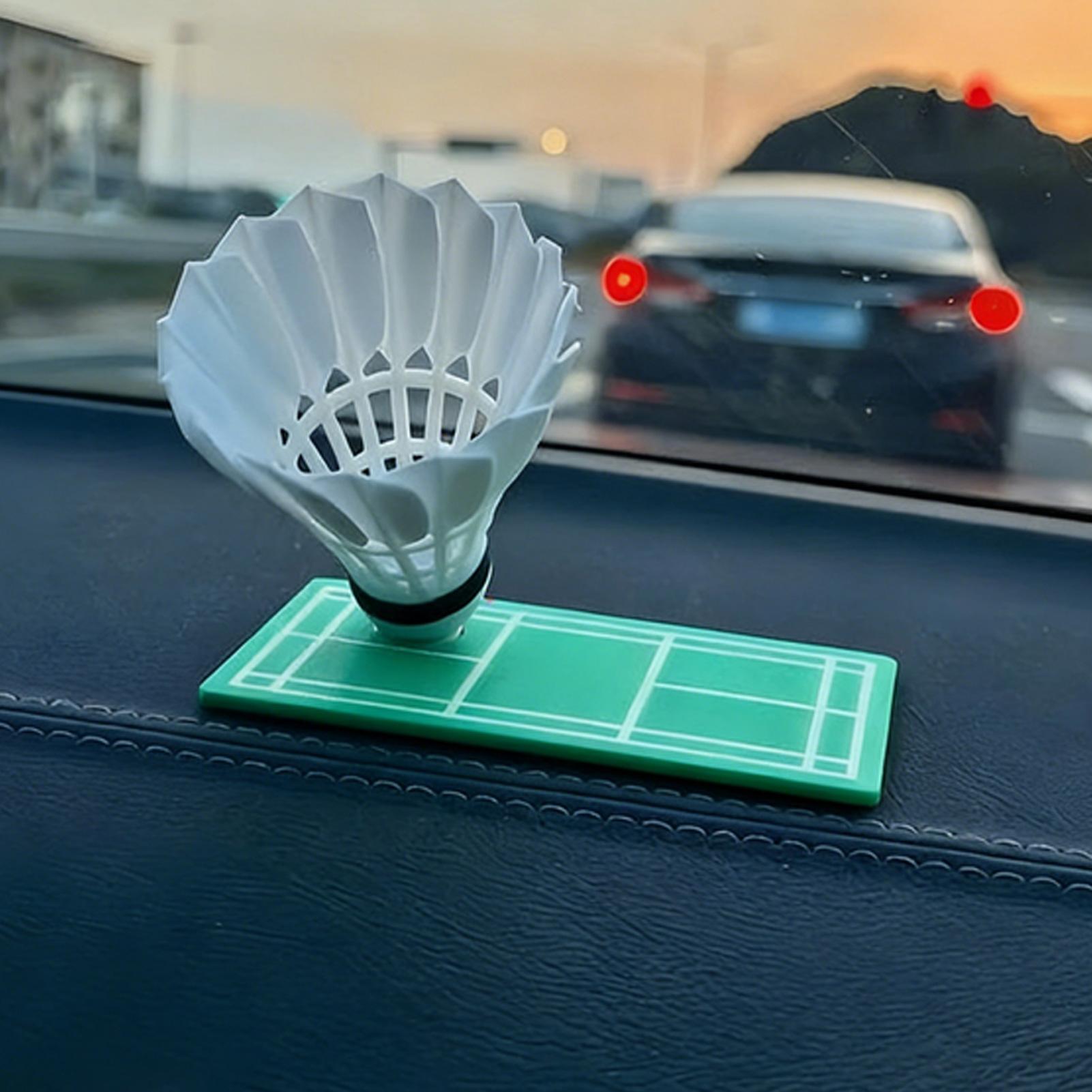 Badminton Shuttlecock - 360-Degree Car Ornaments for Dashboard Rotating