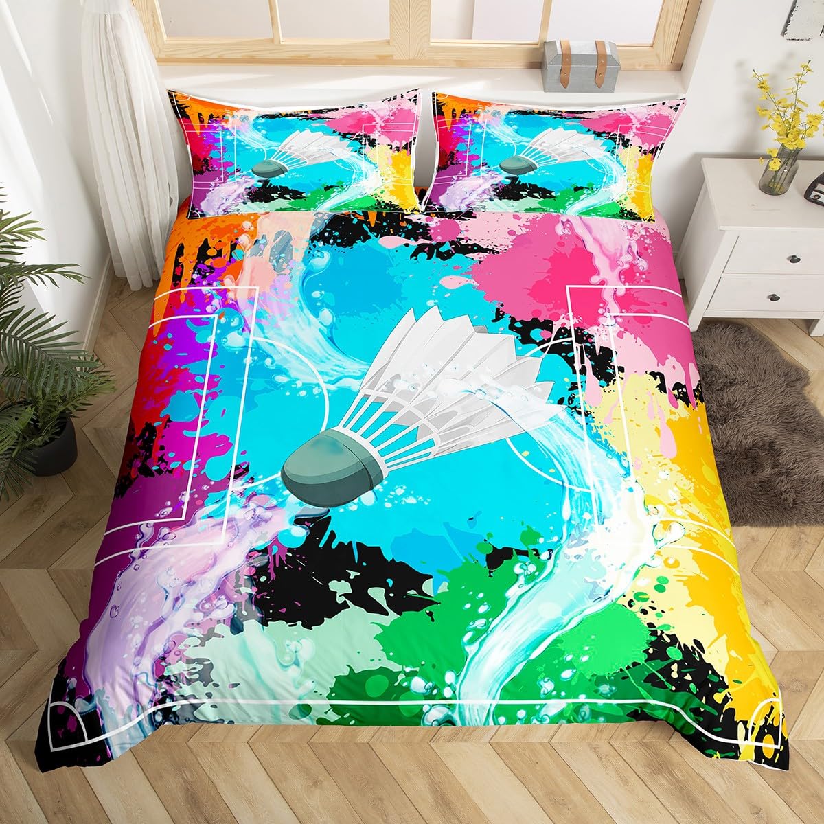 Badminton Duvet Cover Twin Que - огляд і ціна Badminton Queen