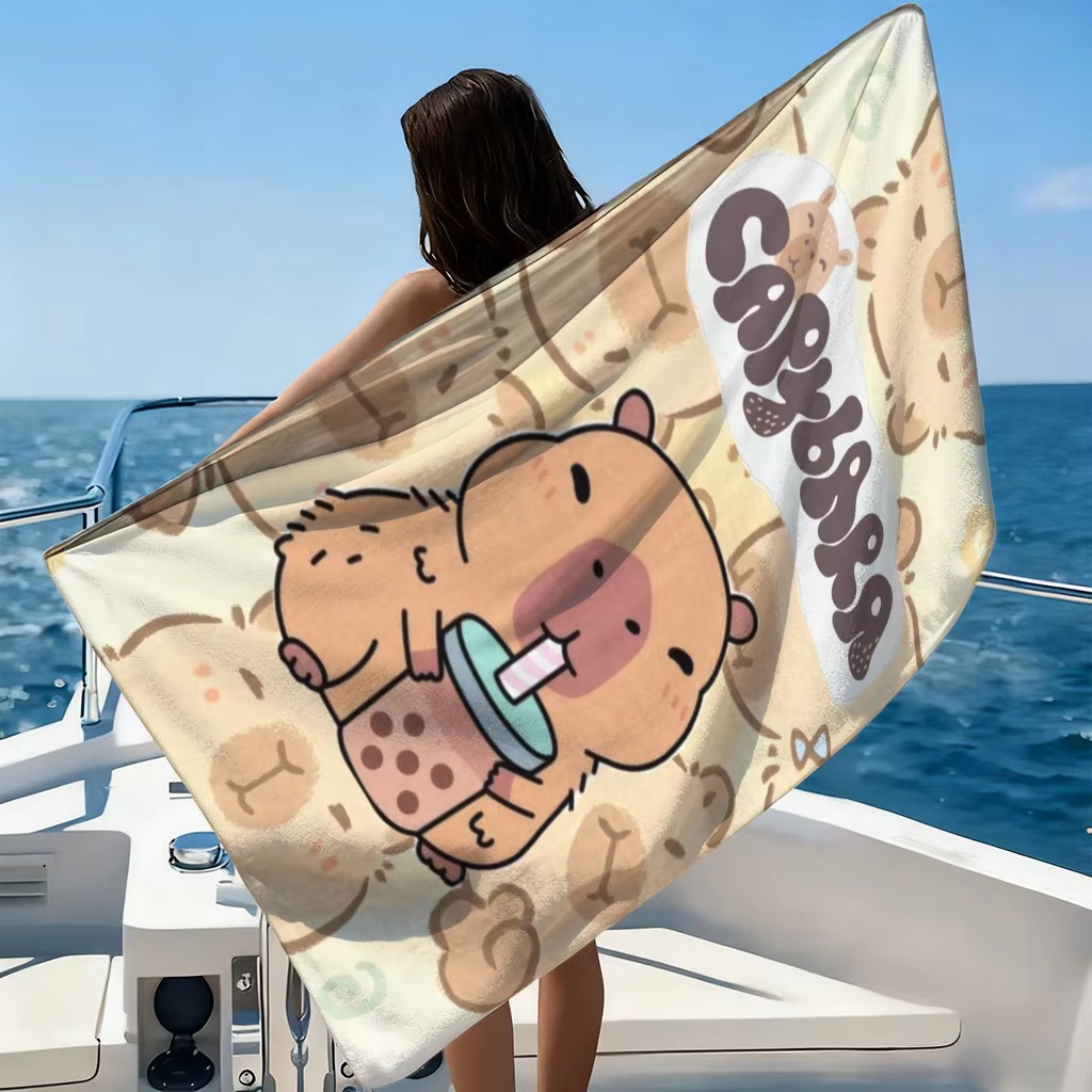 Quick-Drying Capybara Cartoon  - огляд і ціна Towel Small Sport
