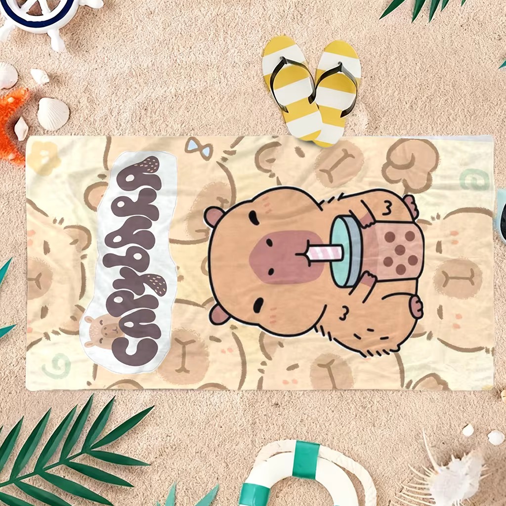 Capybara Cartoon Beach Towel Q - огляд і ціна Towel Small Sport