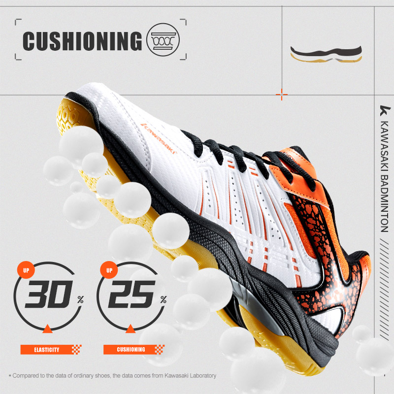 Kawasaki  Badminton Shoes Brea - огляд і ціна Badminton Footwork
